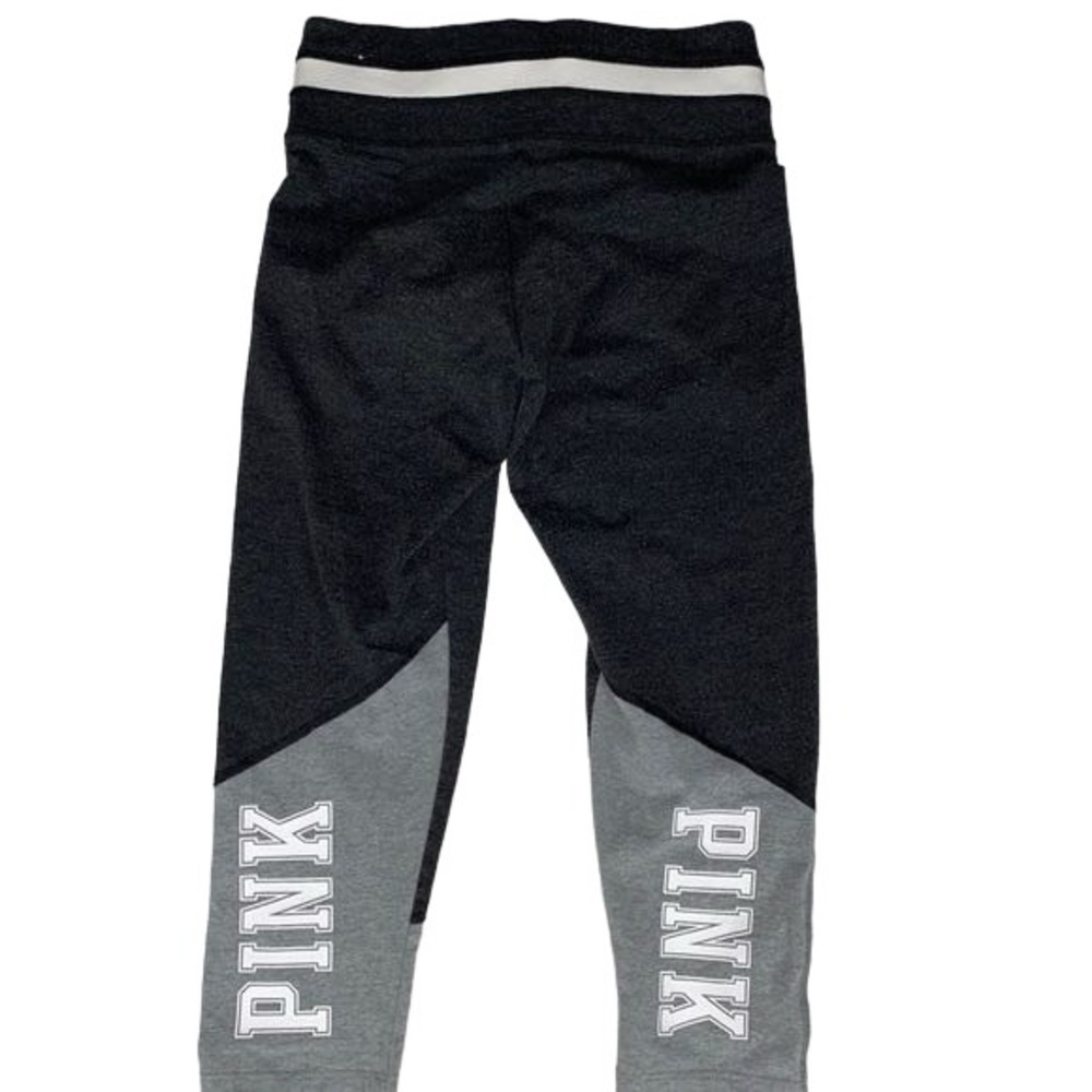 Victoria's Secret PINK Grey & White Crop Leggings Size XS - Picture 4 of 6
